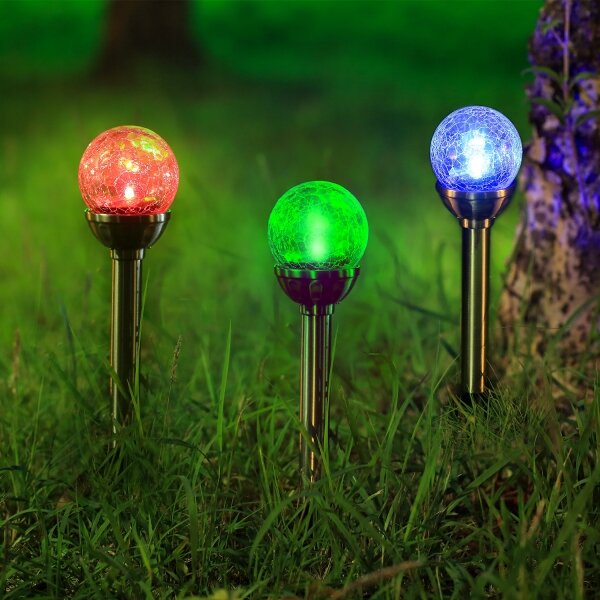 Aigostar - LED RGB Соларна лампа LED/0,08W/2V IP44