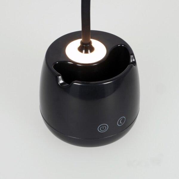 LED Димируем гъвкав акумулаторен настолна лампа LUSIA LED/5W/5V 3000/4000K 1200 mAh черен