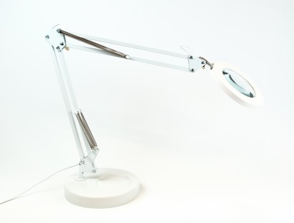 Brilagi - LED Димируема настолна лампа с лупа LED/12W/5V 3000/4200/6000K бял