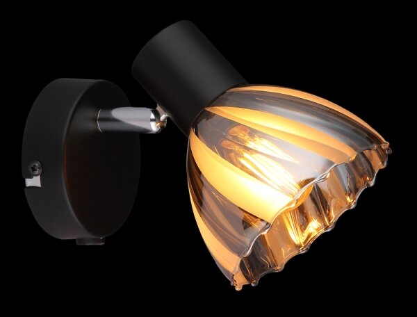 Globo 54315S-1 - Спот аплик ZACHERY 1xE14/40W/230V черен