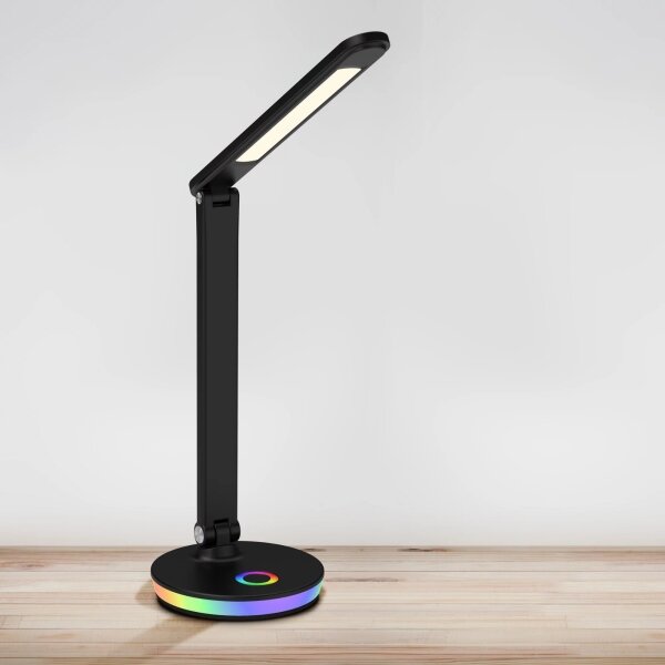 LED RGBW Димируема сензорна настолна лампа NEPTUN LED/7W/230V черен