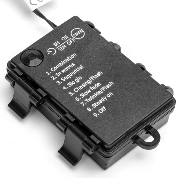 Aigostar - LED външна гирлянда 200xLED/8 функции 3xAA 10,3m IP44 многоцветна