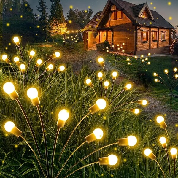 LED соларна декоративна лампа 6xLED/1,2V 3000K 73 см 600 mAh IP44