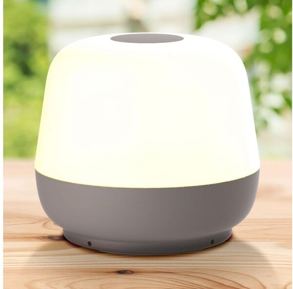 LED настолна лампа SAMBA LED/1,2W/5V USB 1200 mAh IP44 сива