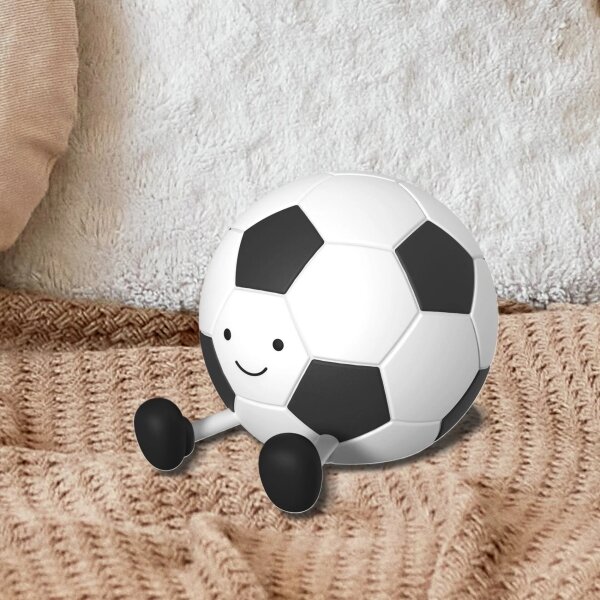 LED детска сензорна лампа FOOTBALL LED/2W/5V USB 1200 mAh бяла/черна