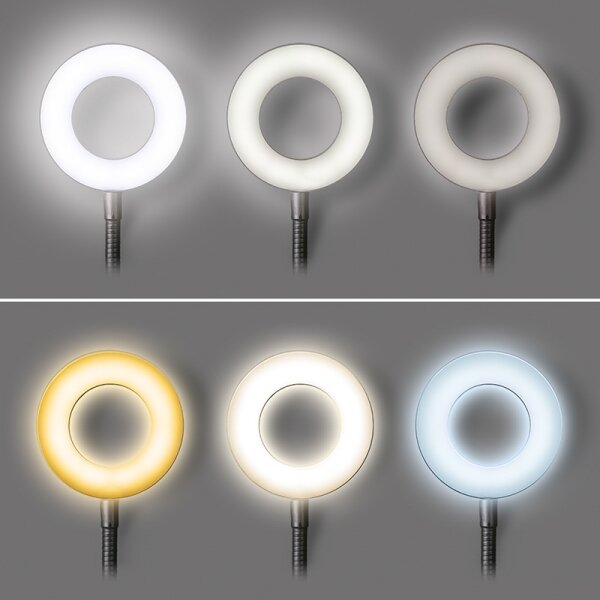 Brilagi -LED Димируема лампа с щипка ORBELA LED/8W/5V 3000/4000/5000K черна