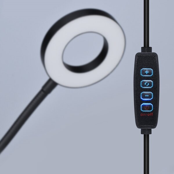 Brilagi -LED Димируема лампа с щипка ORBELA LED/8W/5V 3000/4000/5000K черна