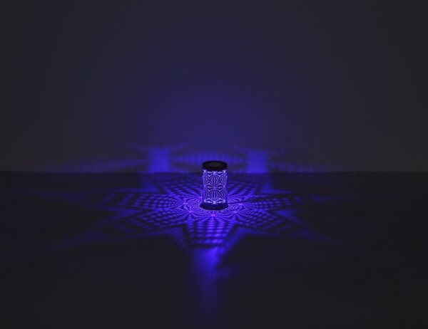 Globo 21018CH - LED RGB настолна лампа AMIYAH LED/1W/5V 500 mAh кафява