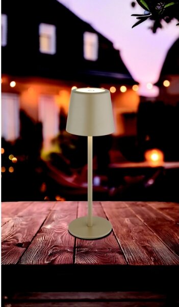 Globo 58482S-LED Външна настолна лампа VAN. 12W/5V 2200mAh IP44 крем