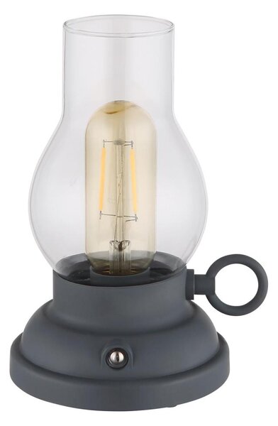 Globo 58016A - LED настолна лампа PETRO 1W/3,7V 1200 mAh, антрацит