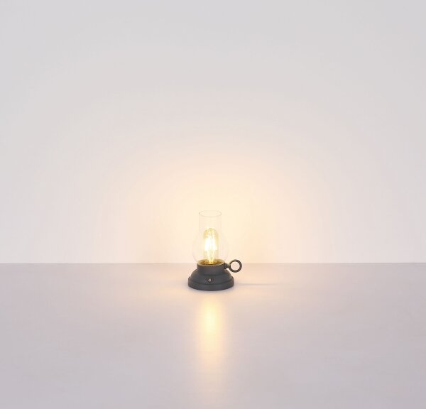 Globo 58016A - LED настолна лампа PETRO 1W/3,7V 1200 mAh, антрацит