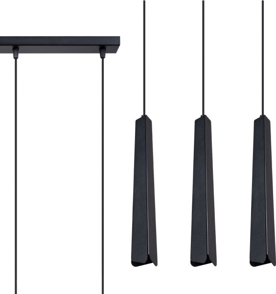 Sollux SL.1402 - Пендел PRYSM 3xG9/8W/230V черен