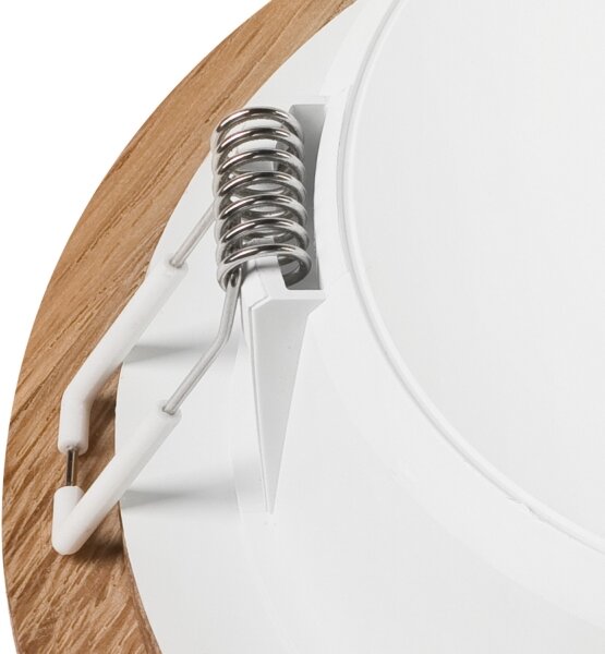 LED Лампа за окачен таван WOODY SPOT LED/12,5W/230V 3000K дъб ø 16 см