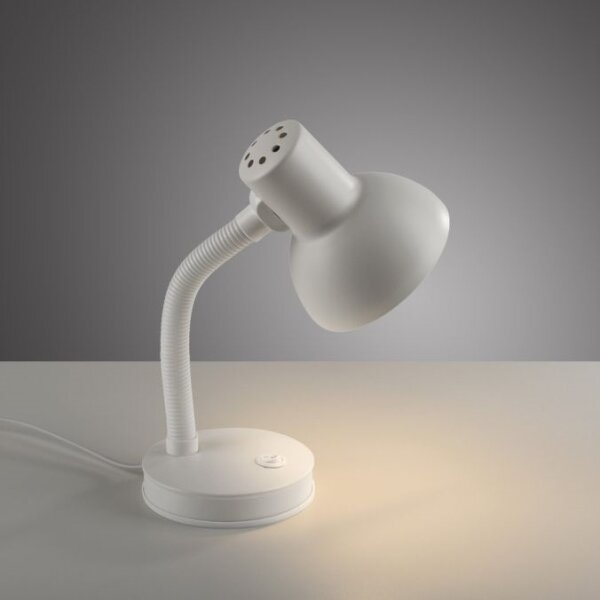 JUST LIGHT. 11080-16 - Гъвкава настолна лампа FLEXI 1xE27/25W/230V бяла