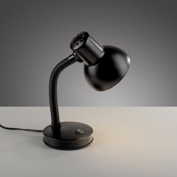 JUST LIGHT. 11080-18 - Гъвкава настолна лампа FLEXI 1xE27/25W/230V черна