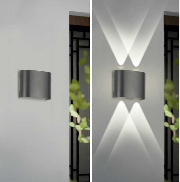 Brilagi - LED Външно стенно осветително тяло FLAREBOX LED/4W/230V антрацит IP65