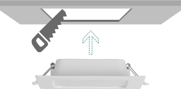 Aigostar - LED вградено осветително тяло LED/6W/230V 4000K 12x12 cm бяло