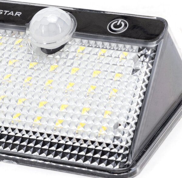 Aigostar-LED Соларно осветително тяло със сензор LED/3,7V 6500K 1200 mAh IP65 черно