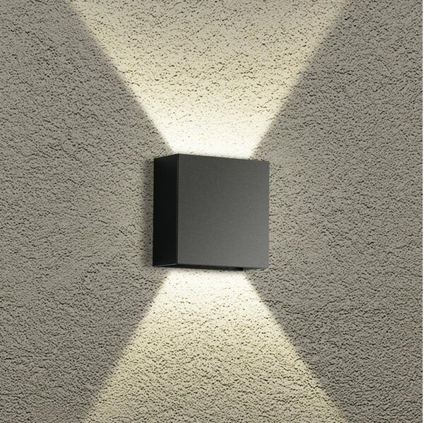 Brilagi - LED външно стенно осветително тяло DOUBLERAY LED/4W/230V черно IP65