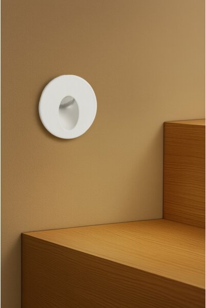 Brilagi - STAIRDOT LED/2W/230V външно вградено LED осветително тяло, бяло, IP65, кръгло
