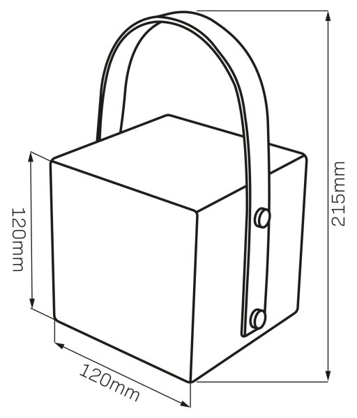 LED RGBW външна лампа MAJORKA LED/0,5W/5V USB 1200 mAh IP44 бяла