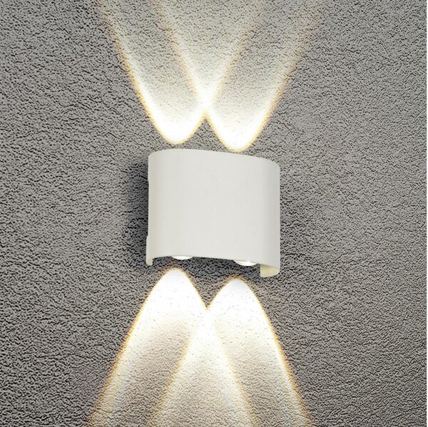Brilagi - LED външно стенно осветително тяло FLAREBOX LED/4W/230V бяло IP65