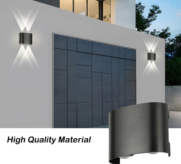 Brilagi - LED външно стенно осветително тяло FLAREBOX LED/4W/230V черно IP65