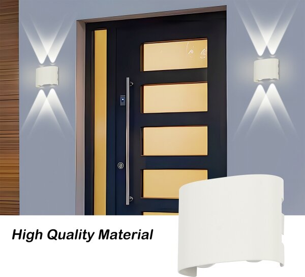 Brilagi - LED външно стенно осветително тяло FLAREBOX LED/4W/230V бяло IP65