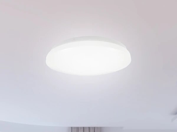 LED таванно осветително тяло за баня OPAL, LED/12W/230V, Ø 24,5 cm, IP44, бяло