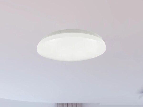 LED таванно осветително тяло за баня OPAL, LED/12W/230V, Ø 24,5 cm, IP44, бяло