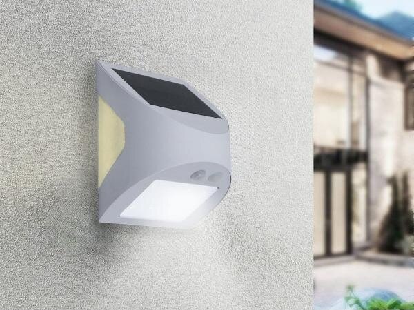 LED соларно стенно осветително тяло със сензор LED/3W/3,7V 1200 mAh IP54 бяло