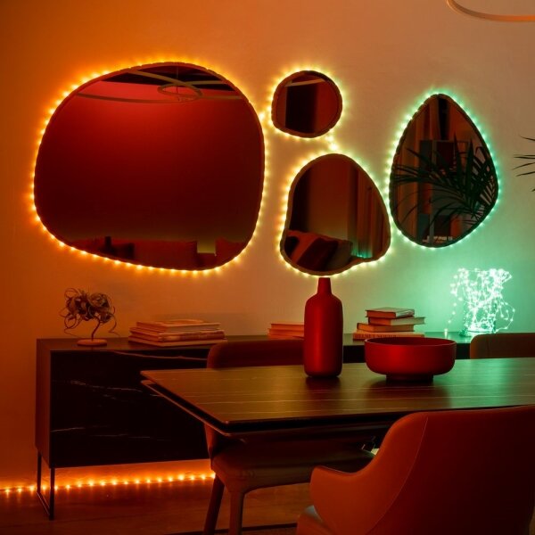 Twinkly TWD060STP-B - LED RGB Димируема лента DOTS 60xLED 3 м Wi-Fi USB