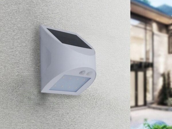 LED соларно стенно осветително тяло със сензор LED/3W/3,7V 1200 mAh IP54 бяло