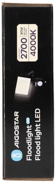 Aigostar - LED прожектор със сензор LED/30W/230V 4000K IP65