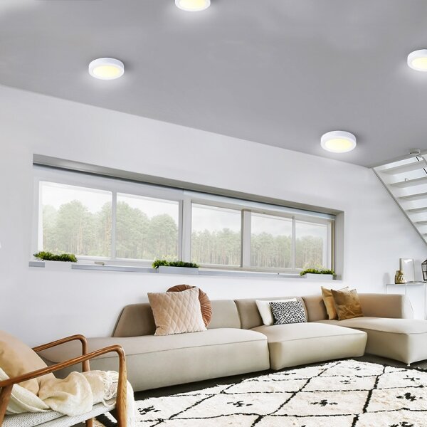 Solight WD170 - LED таванен плафон LED/12W/230V 3000/4000/6000K Ø 17 см бял