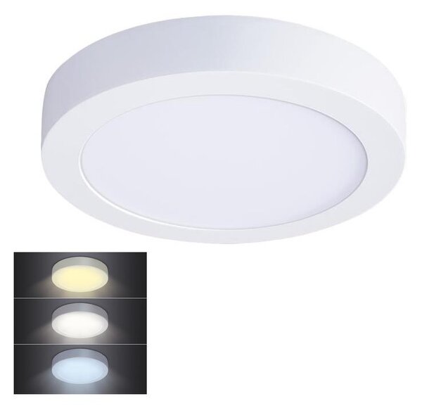Solight WD172 - LED плафон 18W/230V 3000/4000/6000K Ø 22,5 cm бял