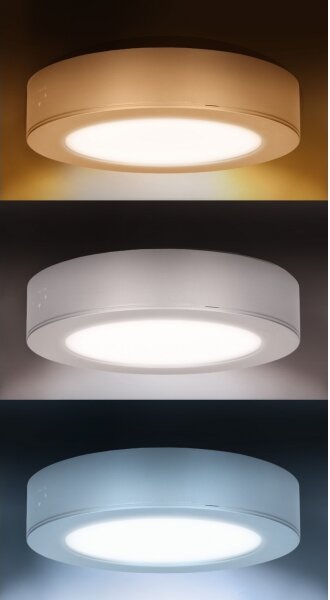 Solight WD240-W - LED панел 2 в 1 LED/12W/230V 3000/4000/6000K Ø17 см IP54 бял