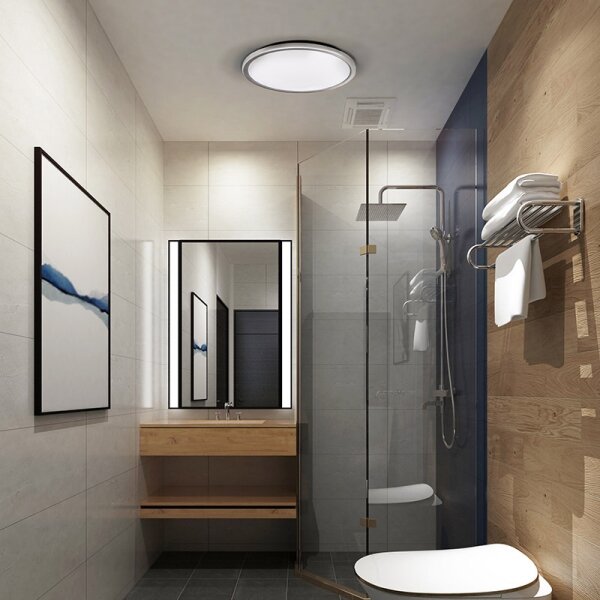 Solight WO825-LED Таванно осветително тяло за баня ACATE 18 W/230 V 3000/4000/6000 K Ø 22 см IP54
