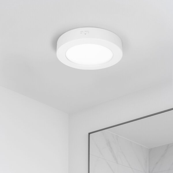 Solight WD240-W - LED панел 2 в 1 LED/12W/230V 3000/4000/6000K Ø17 см IP54 бял