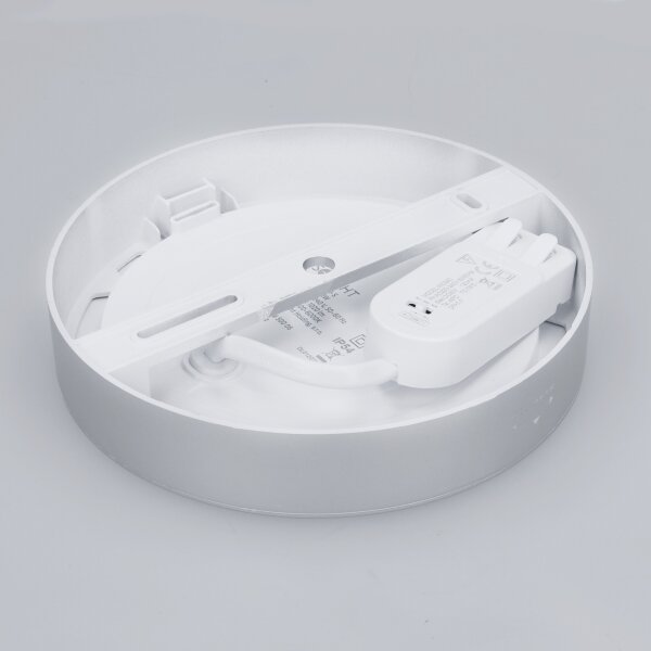 Solight WD240-S - LED панел 2в1 LED/12W/230V 3000/4000/6000K пр.17см IP54 сребрист