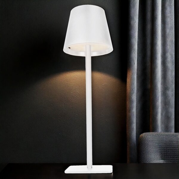 Solight WO69-W - LED димируема презареждаема сензорна настолна лампа LUCCA LED/3,7V 2000 mAh бяла