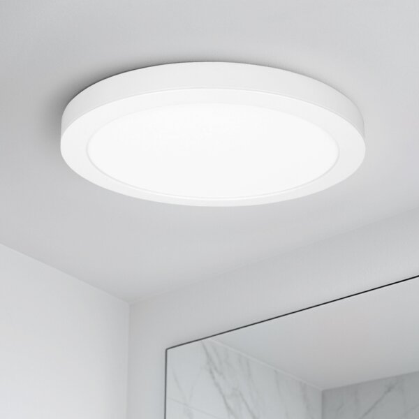 Solight WD242-W - LED панел 2 в 1 18W/230V 3000/4000/6000K, диаметър 22,5 см, IP54, бял