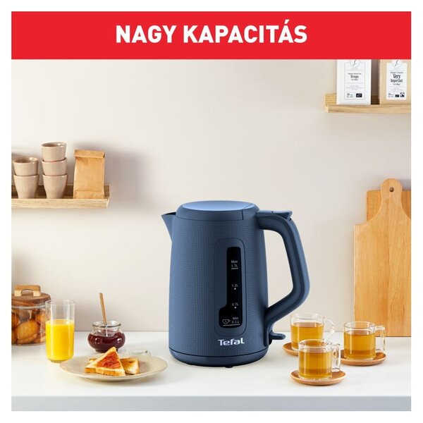 Тъмносиня пластмасова електрическа кана 1,7 l KO2M0410 – Tefal