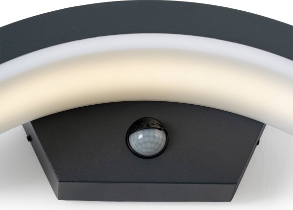 Brilagi - LED външно стенен осветител с сензор ARCELO LED/8W/230V IP54