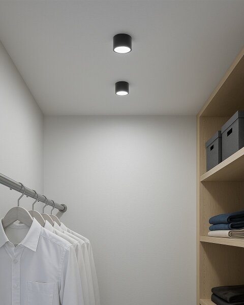 LED точково осветително тяло LED/5W/230V 3000/4000/6400K Ø 7,5 см черно