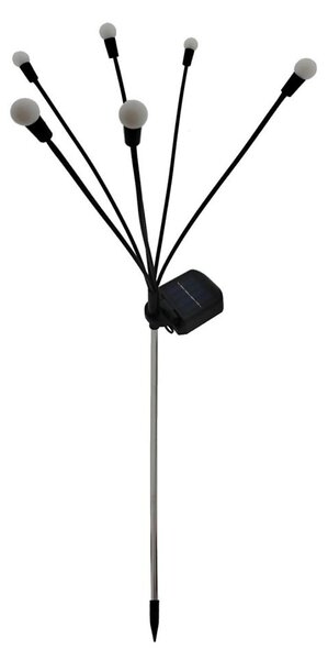 LED соларно осветително тяло 6xLED/1,2V 300 mAh IP44 черно