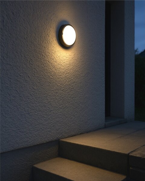 LED външно таванно осветително тяло LED/8W/230V 4200K Ø 14 см IP64 черно