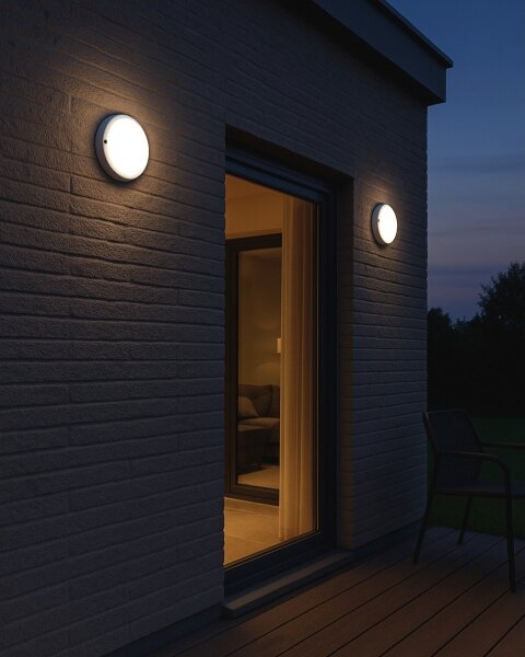 LED външно таванно осветително тяло LED/8W/230V 4200K Ø 14 cm IP64 бяло