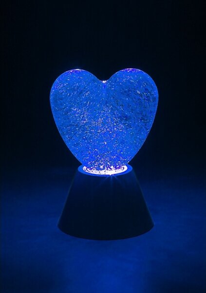 Rabalux 76040 - LED RGB Декоративна лампа SPARKLY LED/0,8W/3xAA сърце