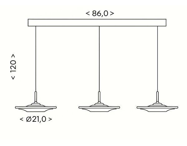 Brilagi - LED полилей на кабел VERANO 3xLED/15W/230V